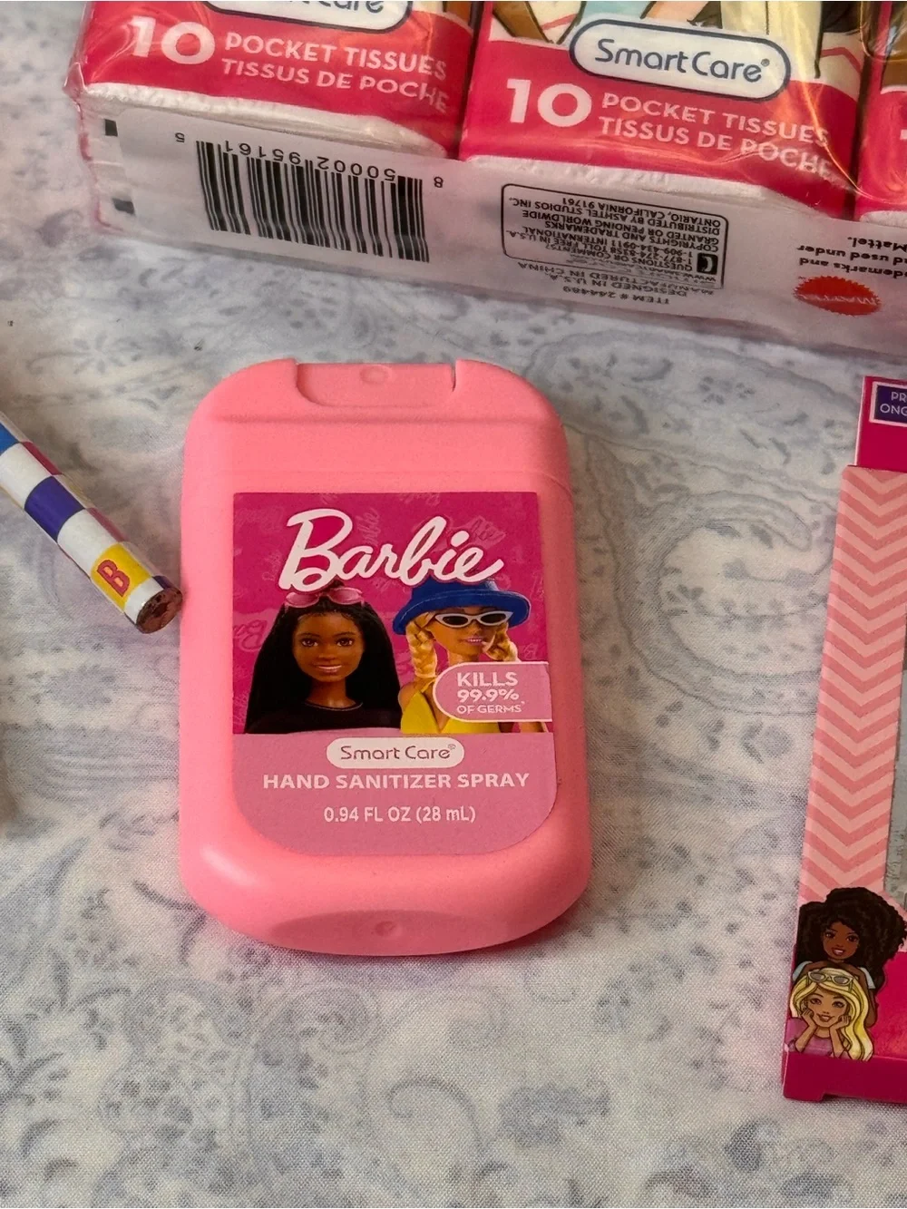 Barbie Pink Activity & Bath Set with Hooded 20x20 in. Towel